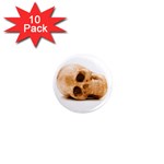 White Skull 1  Mini Magnet (10 pack) 