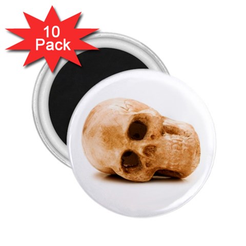White Skull 2.25  Magnet (10 pack) from ZippyPress Front