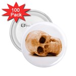 White Skull 2.25  Button (100 pack)