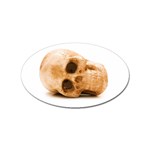 White Skull Sticker (Oval)