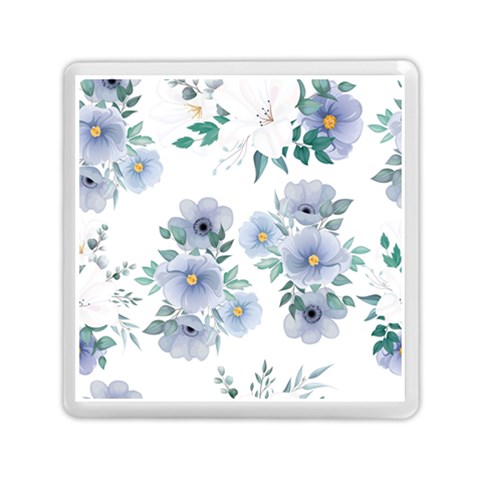 Floral pattern Memory Card Reader (Square) from ZippyPress Front