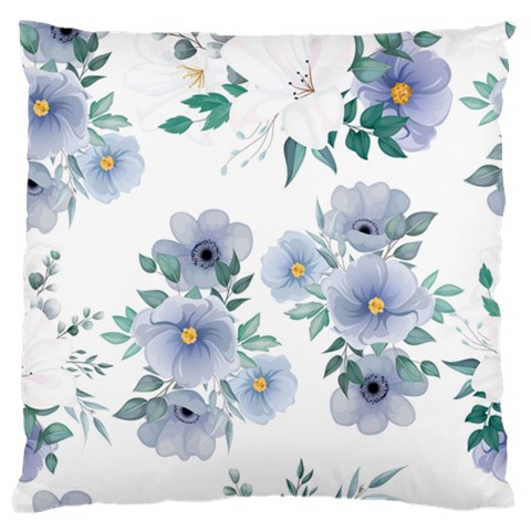 Floral pattern Large Flano Cushion Case (One Side) from ZippyPress Front