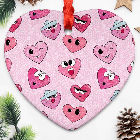 Emoji Heart Ornament (Heart) from ZippyPress Front