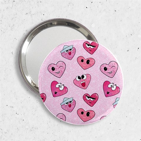 Emoji Heart 2.25  Handbag Mirrors from ZippyPress Front