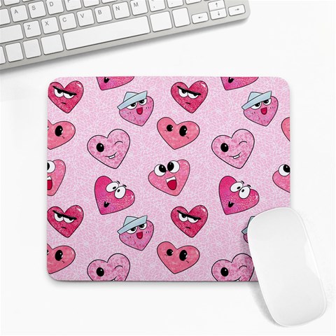 Emoji Heart Large Mousepads from ZippyPress Front