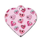 Emoji Heart Dog Tag Heart (One Side)