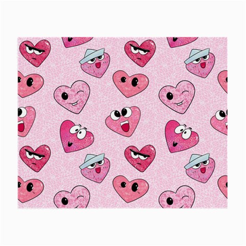 Emoji Heart Small Glasses Cloth (2 Sides) from ZippyPress Front