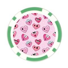 Emoji Heart Poker Chip Card Guard (10 pack) from ZippyPress Front