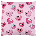 Emoji Heart Large Cushion Case (Two Sides)