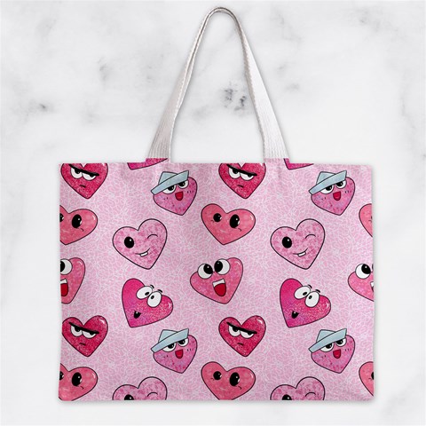 Emoji Heart Zipper Mini Tote Bag from ZippyPress Front