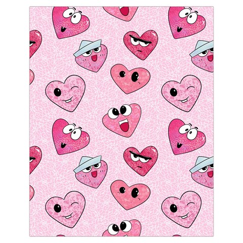 Emoji Heart Drawstring Pouch (XL) from ZippyPress Front