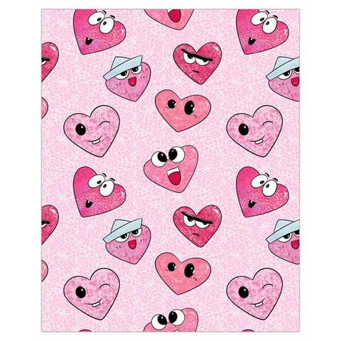 Emoji Heart Drawstring Pouch (XL) from ZippyPress Front