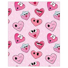 Emoji Heart Drawstring Pouch (XL) from ZippyPress Back