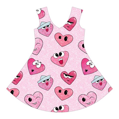 Emoji Heart Short Sleeve V Front