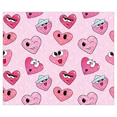 Emoji Heart Zipper Medium Tote Bag from ZippyPress Front