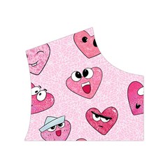 Emoji Heart Women s Button Up Vest from ZippyPress Top Right