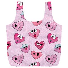 Emoji Heart Full Print Recycle Bag (XXL) from ZippyPress Back