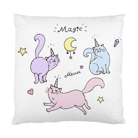 Cute unicorn cats Standard Cushion Case (Two Sides) from ZippyPress Front