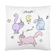 Cute unicorn cats Standard Cushion Case (Two Sides) from ZippyPress Back