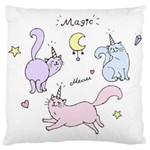  Cute unicorn cats Large Cushion Case (One Side)