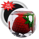 Strawberry Ice cube 3  Magnet (100 pack)