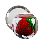 Strawberry Ice cube 2.25  Handbag Mirror