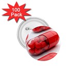 Heart Capsule 1.75  Button (100 pack) 