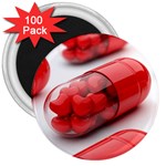 Heart Capsule 3  Magnet (100 pack)