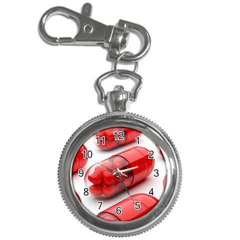 Heart Capsule Key Chain Watch from ZippyPress Front