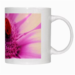 Ladybug On a Flower White Mug from ZippyPress Right