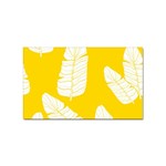Yellow Banana Leaves Sticker (Rectangular)