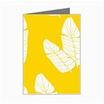Yellow Banana Leaves Mini Greeting Card