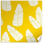 Yellow Banana Leaves Canvas 16  x 16 