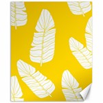 Yellow Banana Leaves Canvas 16  x 20 
