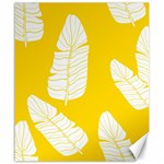Yellow Banana Leaves Canvas 20  x 24 