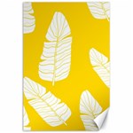 Yellow Banana Leaves Canvas 24  x 36 
