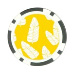 Yellow Banana Leaves Poker Chip Card Guard