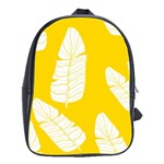 Yellow Banana Leaves School Bag (Large)