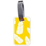 Yellow Banana Leaves Luggage Tag (one side)