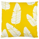 Yellow Banana Leaves Large Cushion Case (One Side)