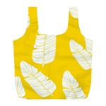 Yellow Banana Leaves Full Print Recycle Bag (L)