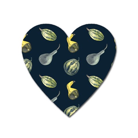 Vintage Vegetables Zucchini Magnet (Heart) from ZippyPress Front