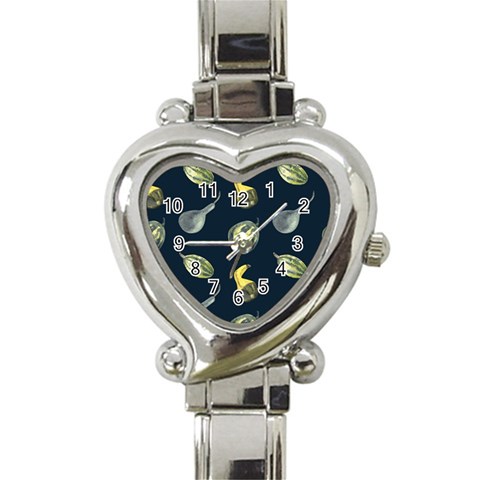 Vintage Vegetables Zucchini Heart Italian Charm Watch from ZippyPress Front