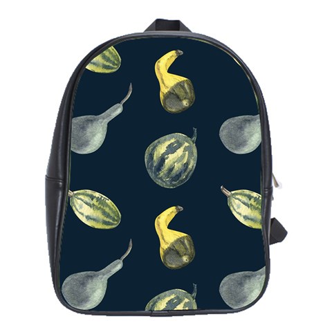 Vintage Vegetables Zucchini School Bag (XL) from ZippyPress Front