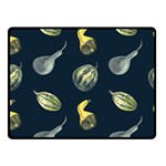 Vintage Vegetables Zucchini Double Sided Fleece Blanket (Small)