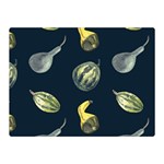 Vintage Vegetables Zucchini Double Sided Flano Blanket (Mini)