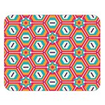 Hexagons and stars pattern                                                         One Side Premium Plush Fleece Blanket (Large)