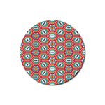 Hexagons and stars pattern                                                                Rubber Coaster (Round)