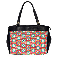 Hexagons and stars pattern                                                                Oversize Office Handbag (2 Sides) from ZippyPress Front