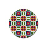 Shapes in shapes 2                                                                 Rubber Round Coaster (4 pack)